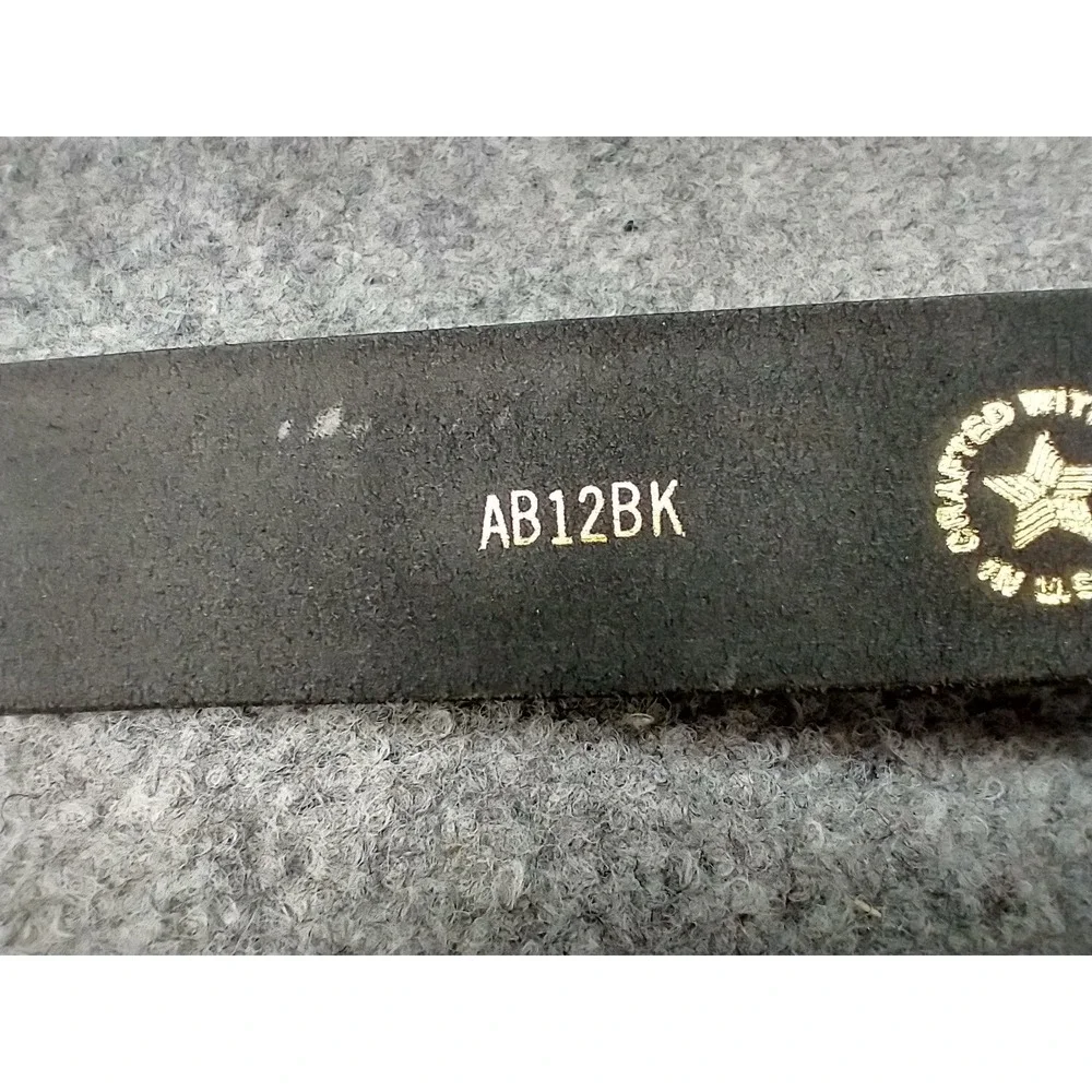 Boston Leather 6685 S AB12BK Mens Black Buckleless Duty Belt Made in USA Small